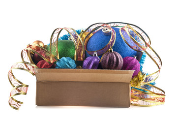 new-year decorations in a box © Valerii Zan