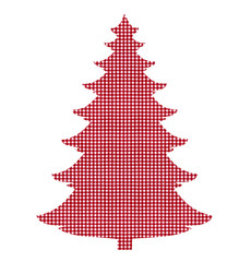 Karostoff mit  Tannenbaum