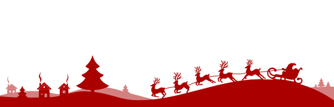 Weihnachten Silhouette Elche