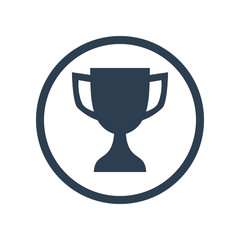 Reward flat icon  in circle