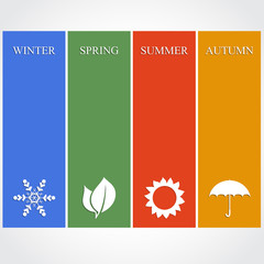 Four season illustration