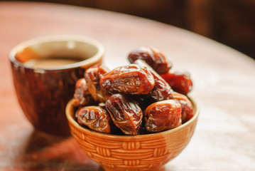 Dried date palm fruits