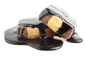 cake in a chocolate