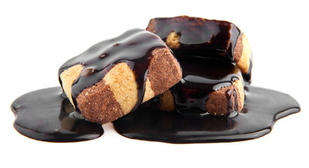 cake in a chocolate