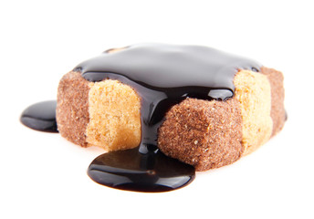 cake in a chocolate
