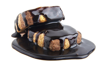 cake in a chocolate