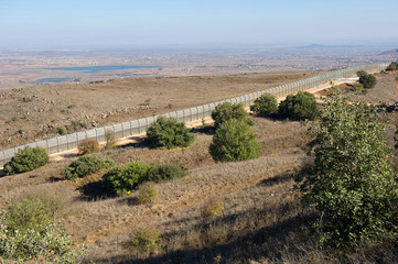 Fototapeta na wymiar Border Israel-Syria