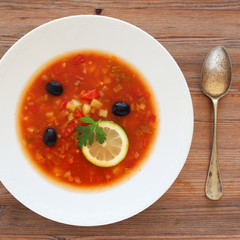Russian Solyanka soup