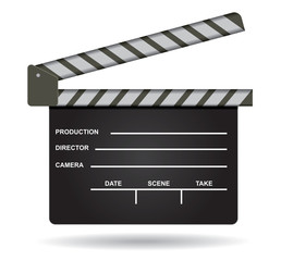 Fototapeta premium Isolated film clap illustration