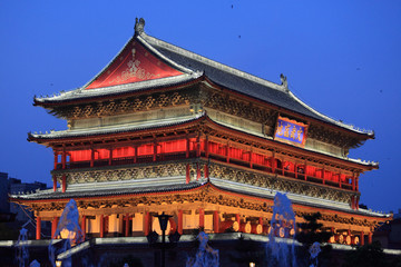Obraz premium drum tower in Xian