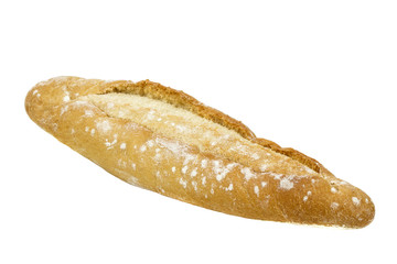 Fresh bread on white background