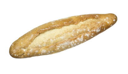 Fresh bread on white