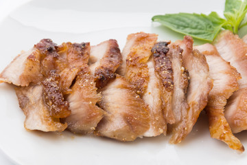 Charcoal-boiled pork neck
