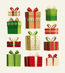 Gift set. Christmas card