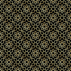 Polygonal Elegant Motifs (Gold)