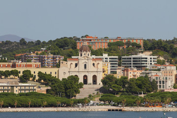 Naklejka premium Basilica of Mother of God Bonaria. Cagliari, Sardinia