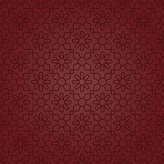 Polygonal Elegant Motifs (Claret Red)