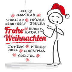 Frohe Weihnachten multilingual