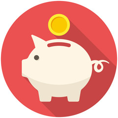 Piggy bank icon
