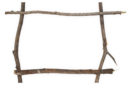 Dry branches frame