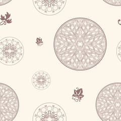 seamless rosette pattern