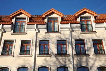 Obraz premium House red-riled roof