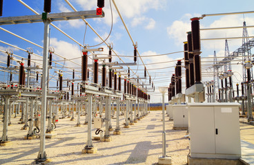 High voltage switchyard