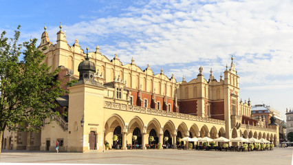 Naklejka premium Sukiennice Hall, Main Square, Krakow