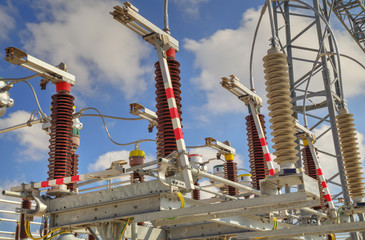 High voltage switchyard