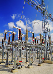 High voltage switchyard
