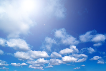 Blue sky with clouds