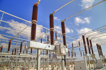 High voltage switchyard