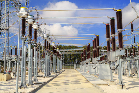High voltage switchyard