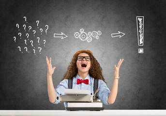 Girl writer