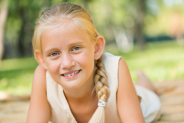 Girl enjoying summertime