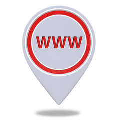 www pointer icon on white background