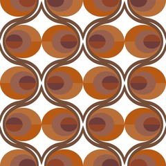 Seamless retro brown and orange background pattern © Jyll