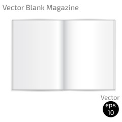 Open magazine vector