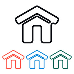 Simple Home Icon, Vector Illustration