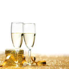 Champagne and gift