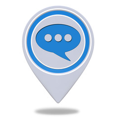 forum pointer icon on white background