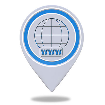 www pointer icon on white background