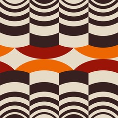 Obraz premium Seamless retro brown and orange background pattern