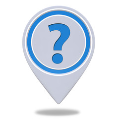 information pointer icon on white background