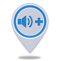 volume pointer icon on white background