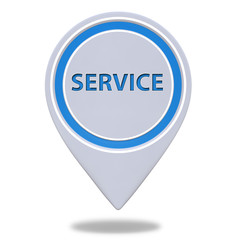 Service pointer icon on white background