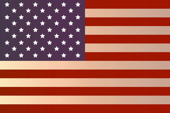 Vector image of the American flag.