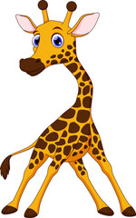 Obraz premium Cute giraffe cartoon