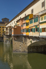 Fototapeta na wymiar Famous Ponte Vecchio Bridge in Florence