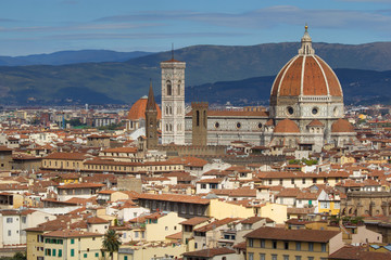 Fototapeta na wymiar Historic center of Florence (Tuscany, Italy)